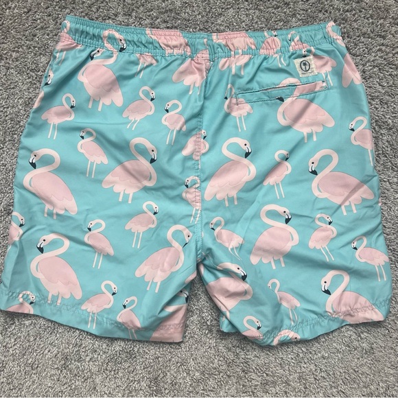 Trinity Coast Pink Flamingo Swim Trunks - Picture 3 of 3